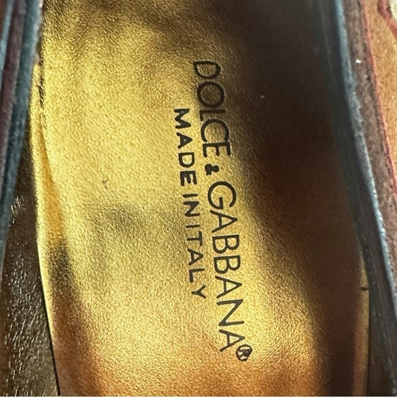 Dolce & Gabbana Vintage Suede Patchwork Fall Brown Pumps Heels - Picture 3 of 10